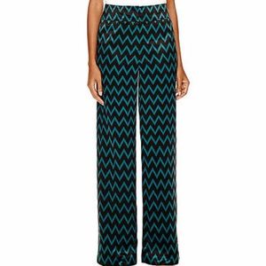 Worthington Chevron Palazzo Pants High Waist Sz 14